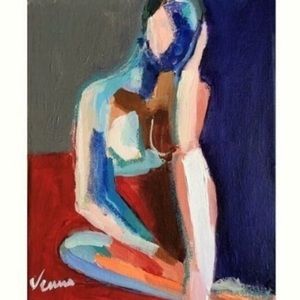 DAYDREAM ll 8x10 Abstract Figure Painting Woman Portrait Impressionism Art
